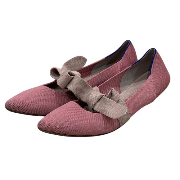 Rothy's The Mary Jane Rosebud Flats Shoes - Picture 8 of 9